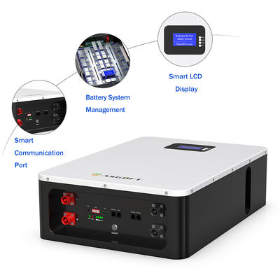 Der Zyklus-Zeit 95% DOD ASGOFT 6000 powerwall 51.2v100ah 5.12kwh lifepo4 Haushalt Lithium-Batterie