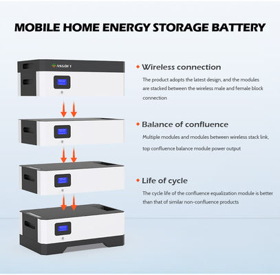 48V 5Kwh 10Kwh weg Energie-Akkumulator-dem System von des Gitter-Lifepo4