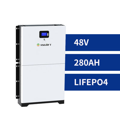 8000 stapelbarer 48v Lifepo4 Energie-SolarAkkumulator Powerwall des Zyklus-280ah für Haushalt