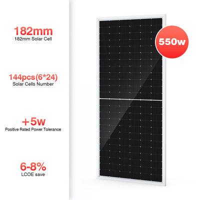 Transparentes Bifacial Sonnenkollektor-monosystem 450w 500w 540w für Haus
