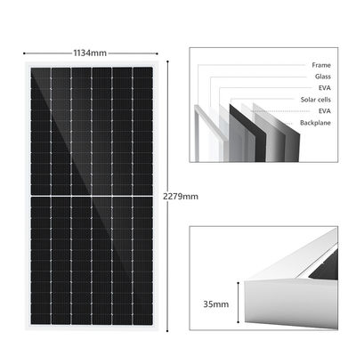 Auswechselbare photo-voltaische monokristalline Solarzellen Mono-PV täfelt 500watt 460w 540watt