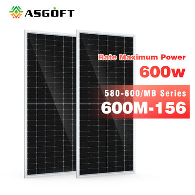 Volles Schwarzes weg dem Watt photo-voltaischer monokristalliner SOLARPV von des Gitter-600 täfelt System für Haus-Strom