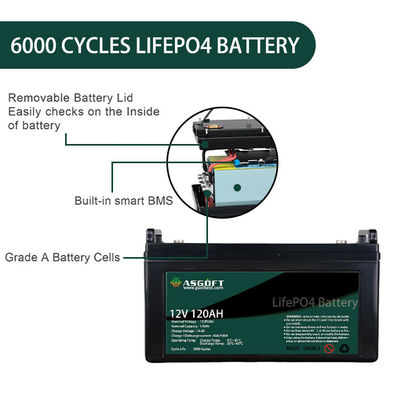 Kundenspezifischer Ion Lithium Lifepo 4 Batterie-Sätze 12v 120AH für EV