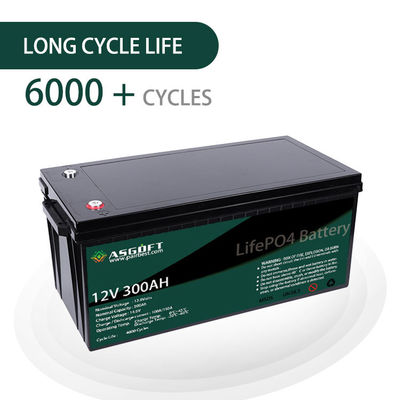 ASGOFT 12V Lithium-Ion des Lithium-Batterie-Satz-300ah 12 des Volt-Lifepo4