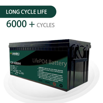 Des ASGOFT-Solarenergie-Lifepo4 12V Satz Lithium-Batterie-Satz-400ah für RV-Golfmobile