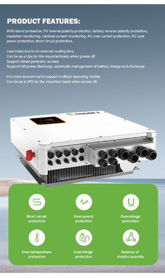 Energie-Speicher-Spalten-Phase 7kw 8kw 10kw 15kw Hybridsolardes inverter-48v 240v