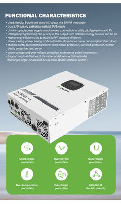 ODM-Solarkreuzung auf DC des Gitter-Inverter-3.5KW 5.5KW zu Wechselstrom 12V