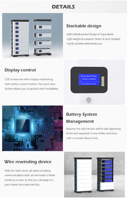 Lithium UN38.3 BMS Lifepo 4 Solarbatterie-Energie-Speicher 3 Phase Powerwall