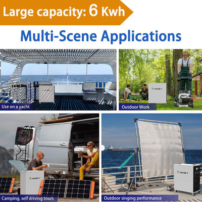 Asgoft 3kw 6kwh 25.6v Haupt- oder tragbares Ladegerät im Freien alles 235ah in einem Solargenerator