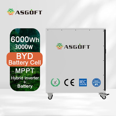 Des Batterie-Satzes 3KW BESS Portables 6Kwh lifepo4 Inverter-Ertrag bewegliche Generation