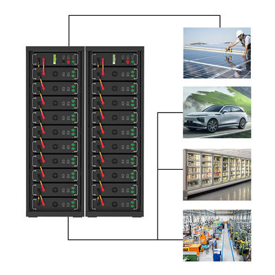 Hochspannung 15kwh-750kwh Lithium-Eisen Batterie Pack Lifepo4 51.2v 100Ah Rack-montierte Batterie Lithium-Ionen-Batterie