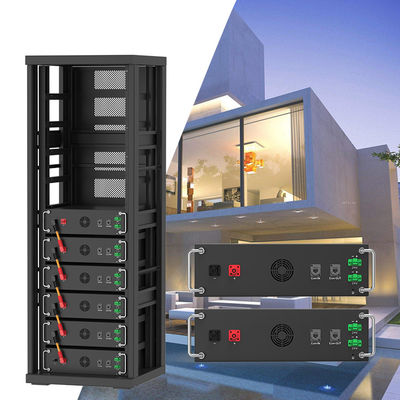 Hochspannung 15kwh-750kwh Lithium-Eisen Batterie Pack Lifepo4 51.2v 100Ah Rack-montierte Batterie Lithium-Ionen-Batterie