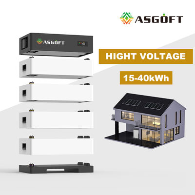 Hochspannung 100Ah Solargenerator 15kwh-40kw Stackbare Energiespeicherbatterie 100Ah Lithium-Ionen-Batterie für Zuhause