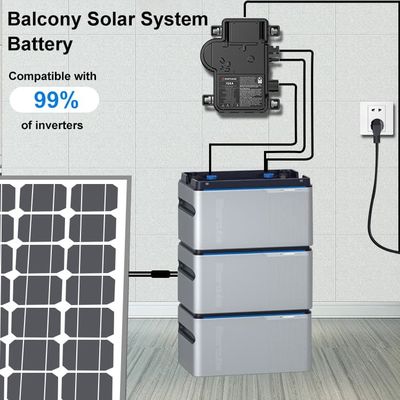 Plug and Play 800w Balkon Solarsystem mit Batterie und Inverter Solarpaneel