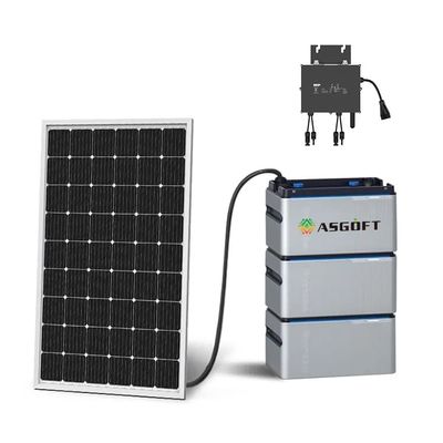 Mikro-Inverter Solar-Balkon-Stromversorgungsanlage 800W Energiespeicherbatterie