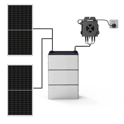 Komplettes Solarsystem für Balkone LiFePO4 Batterie 800w mit Mikro-Inverter