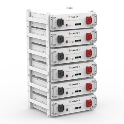 Stackbare 51.2V LiFePO4 Energiespeicherbatterie 5KWH-30KWH UL-Zertifizierung