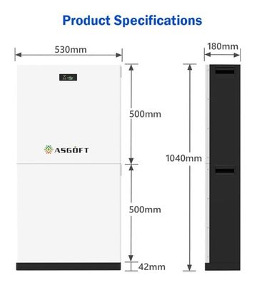 51.2V 280Ah 15kWh LiFePO4 Lithiumbatterie Stapelbare Bms 10kWh 20kWh PV-Speicher