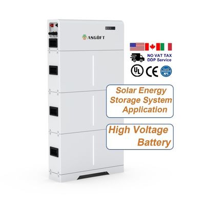 Zuhause Hochspannungs-Energiespeicher 10kwh 15kwh 20kwh Solar Lifepo4 Lithiumbatterie