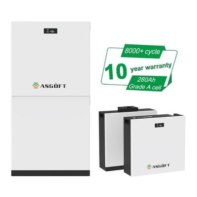 10 Jahre Garantie 51.2V 280Ah 15kWh Lifepo4 Stackbare Energiespeicherbatterie