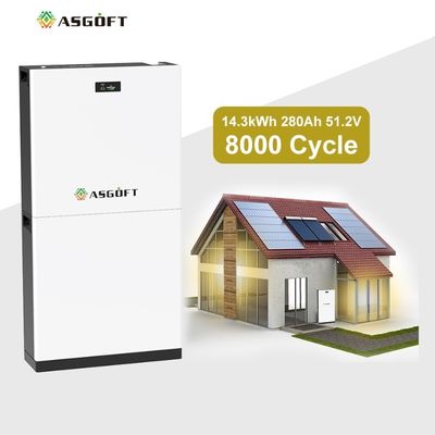 280Ah 15kwh 51.2V Lifepo4 Lithium-Ionen-Batterie für den privaten Gebrauch